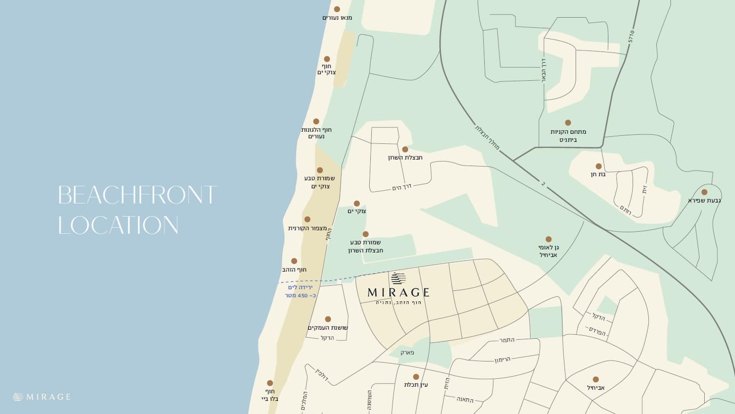 מפת חבצלת השרון